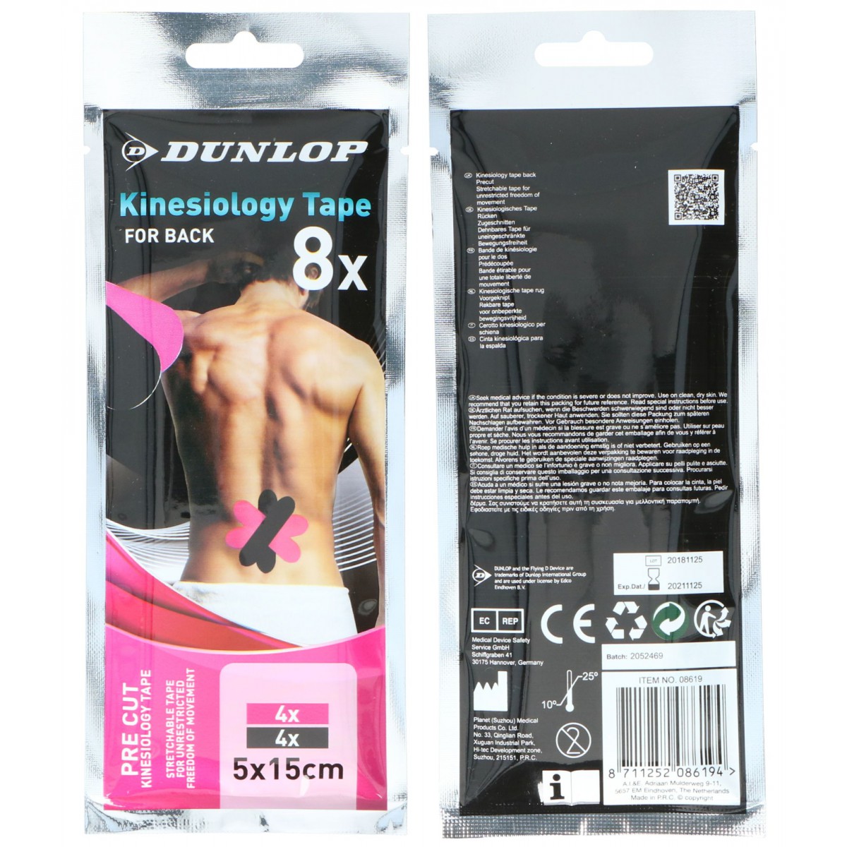Set 8 PCs kinesiology tape back Dunlop
